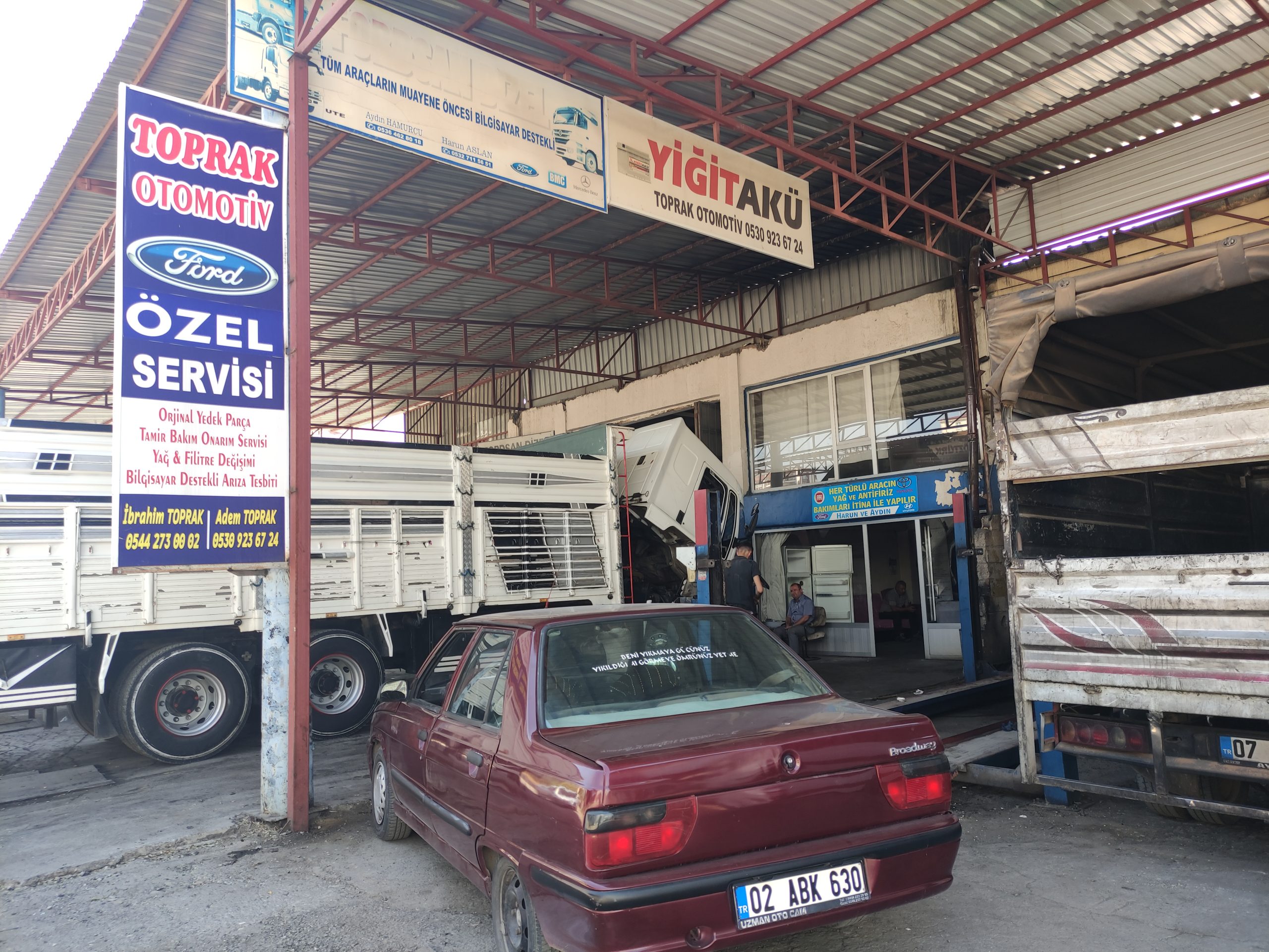 Toprak Otomotiv Oto Tamir Servisi – 0544 273 00 02 – 0530 923 67 24 – Adıyaman