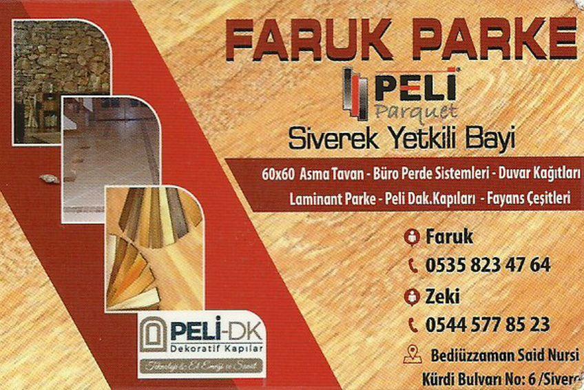Faruk Parke – 0535 823 47 64
