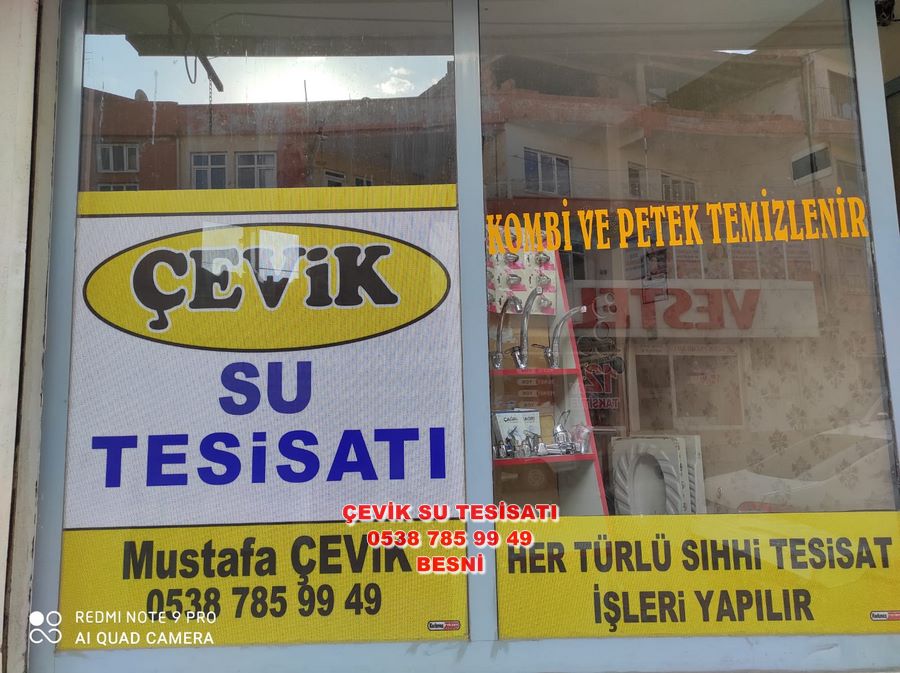 Çevik Sıhhi Tesisat – 0538 785 9949 – Besni Su Tesisat