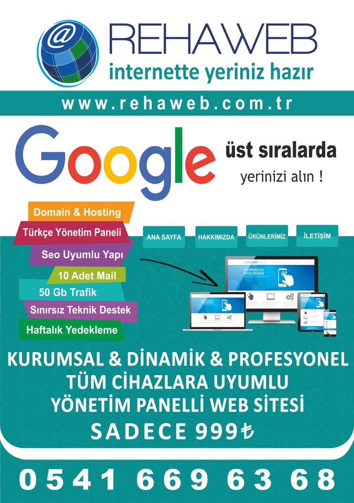 Şanlıurfa Web Tasarım İnternet Google Reklamı 0541 669 63 68