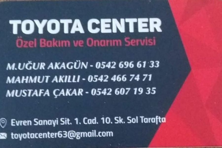 Toyota Center Toyota Tamiri Bakım Onarım Özel Servisi – 0542 466 74 71 – 0542 696 61 33 – 0542 607 19 35 – Şanlıurfa