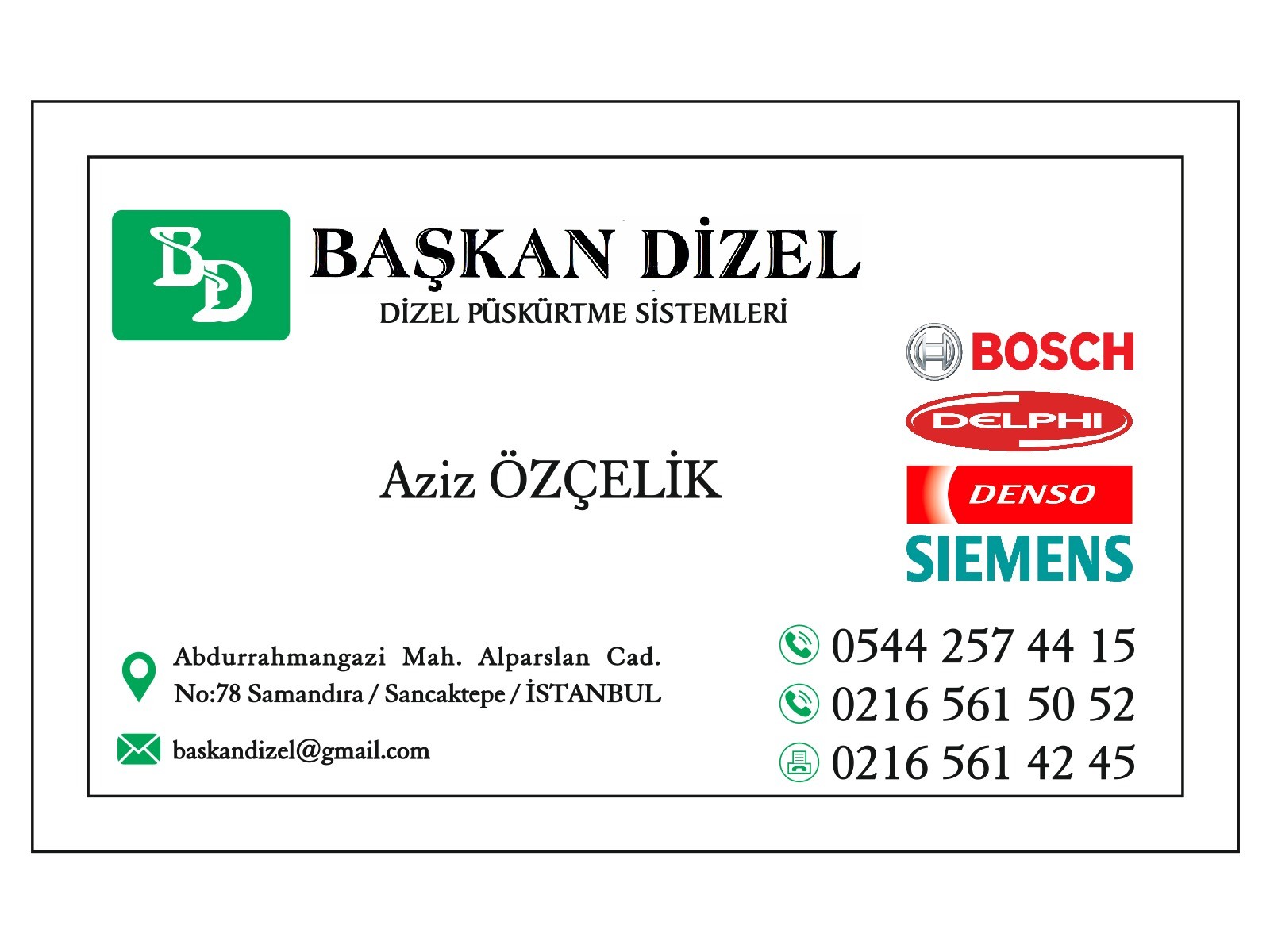 Başkan Dizel Pompa Ve Enjektör Ayar Servisi – 0544 257 44 15 – İstanbul