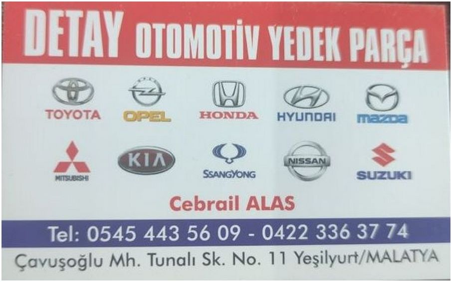 Detay Otomotiv Japon Kore Yedek Parca 0545 443 56 09 Malatya