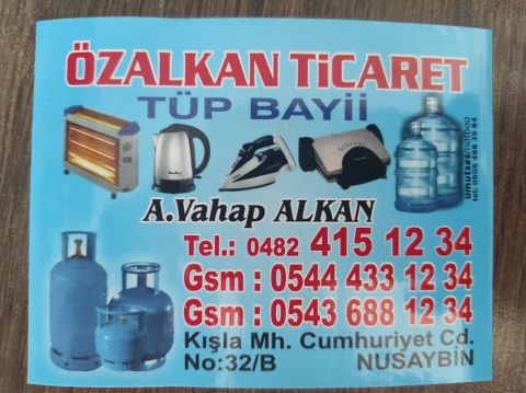 Nusaybin Özalkan Ticaret Aygaz – Mogaz Tüp Gaz Satış Bayii 0544 433 12 34