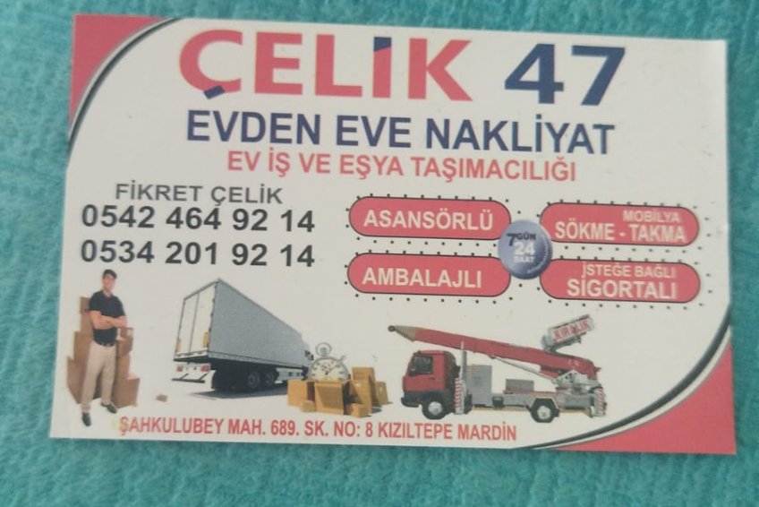 celik 47 evden eve nakliyat 0542 464 92 14 kiziltepe mardin turkiye is ve firma rehberi