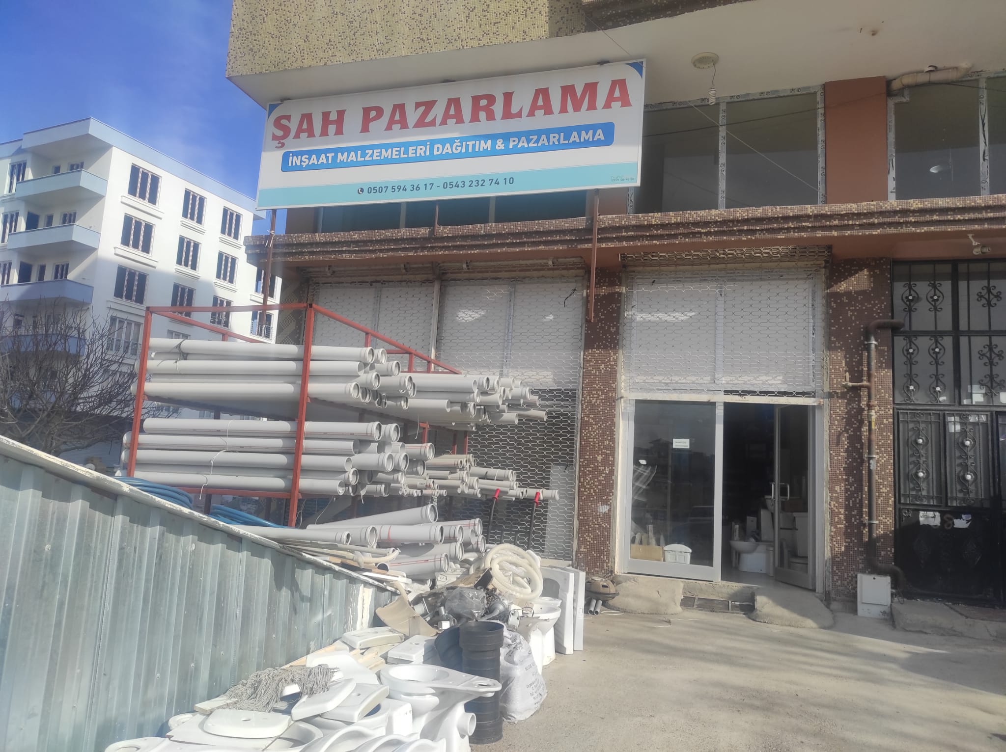 Şah Pazarlama – İnşaat Malzemeleri – Dağıtım & Pazarlama – Kahta – 0507 594 36 17