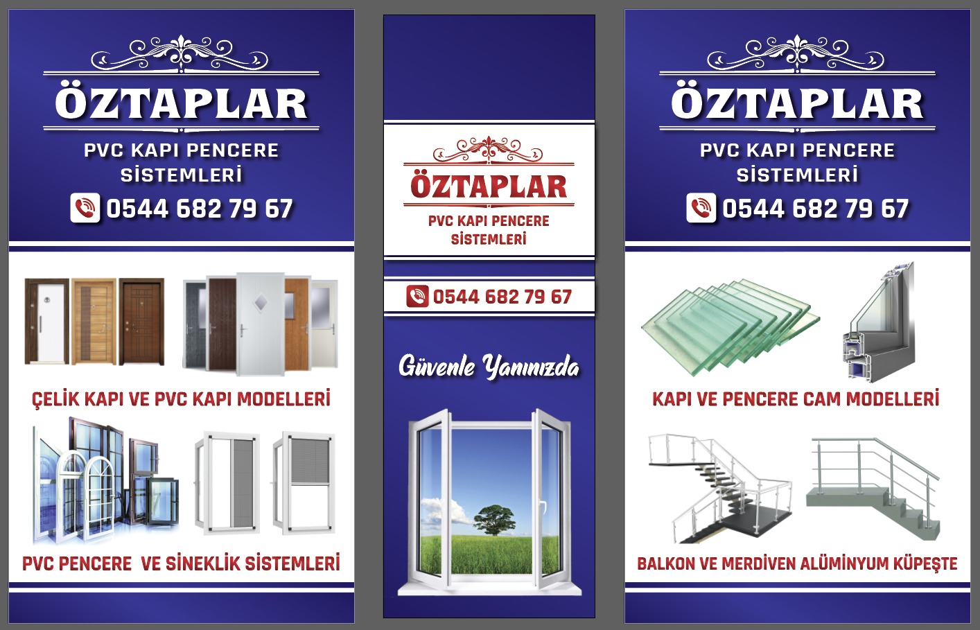 Öztaplar Pvc Alüminyum Sineklik Çelik Kapı – 0 544 682 79 67